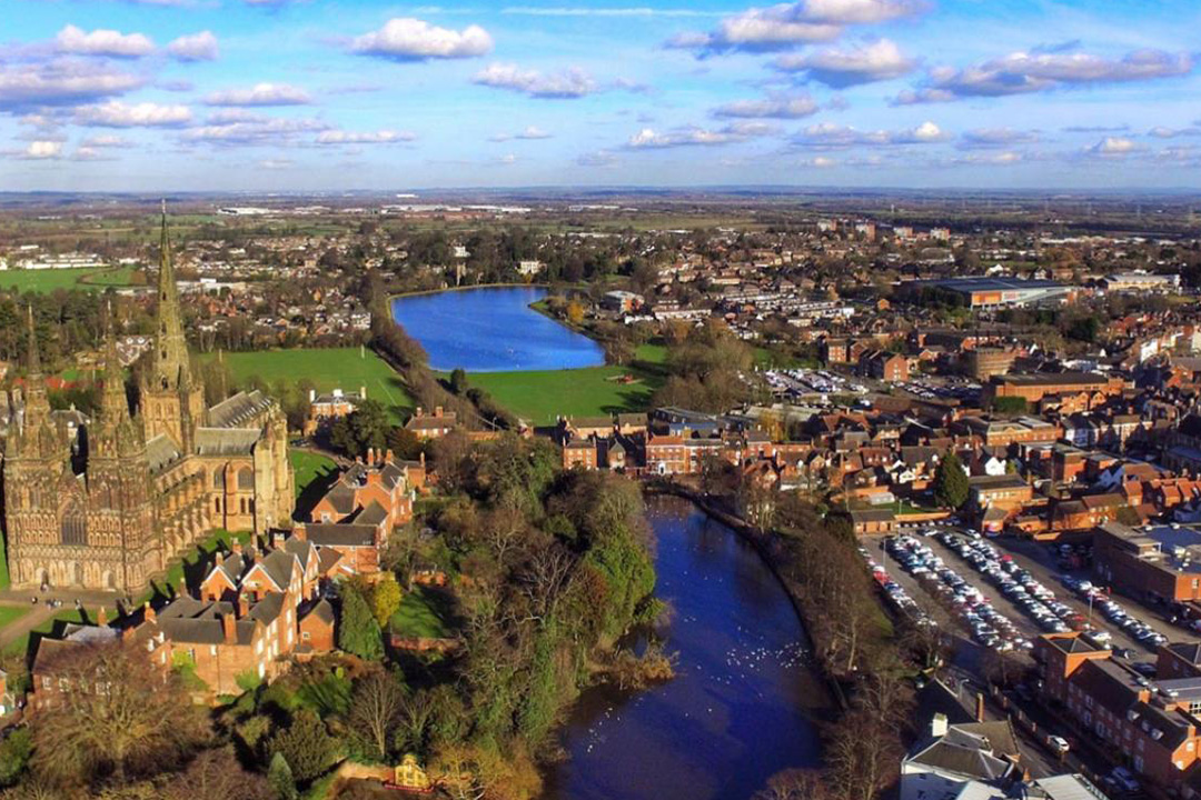 Cityscape of Lichfield 