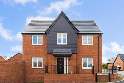 Front exterior showing plot 1110 at the Orchards property development in Worcestershire