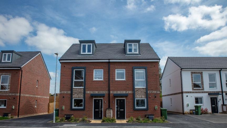 Semi detached homes at The Green Vale development